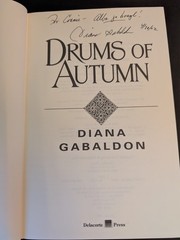 Drums of Autumn Diana Gabaldon SIGNED 1st Edition 1st Print Hardcover 1997 Foil
