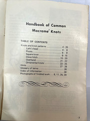Handbook of Common Macrame Knots 1971 S-100 30 Pages Craft Course Publications