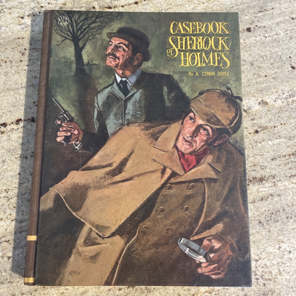 Vintage 1968 Casebook of Sherlock Holmes By A. Conan Doyle (Illustrated, HC)