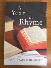 Christian Poetry Book A Year in Rhyme Signed by Author Henderson Paperback 2016