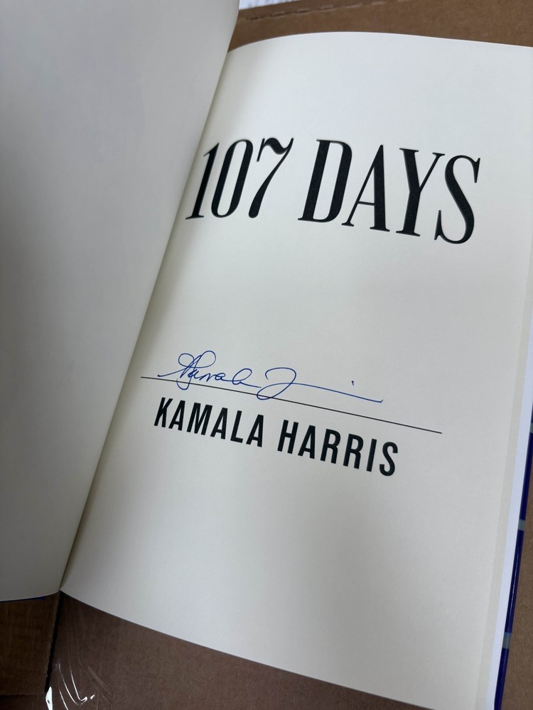 Kamala Harris Signed Book 107 Days Hardcover – Autographed First Ed. In Hand