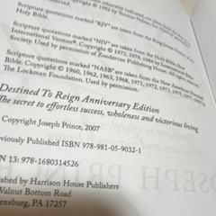 Joseph Prince Destined to Reign Anniversary Edition Paperback Inscribed