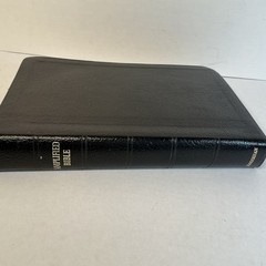 Amplified Bible Zondervan 1982 Bonded Leather Black Excellent UNREAD