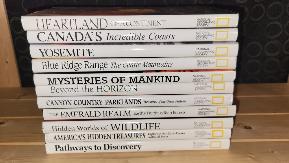 Lot Of 11 National Geographic Society Hardcover Encyclopedia Books Nature