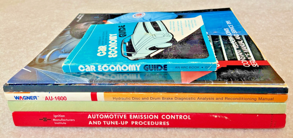 Lot 6 Vintage Manuals Automotive Testing and Diagnosis Emission Control Tune-Up