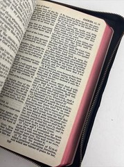Bible KJV Zip Leather Original Tongues Antique VTG American Society