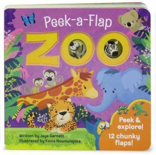 Zoo: Peek-a-Flap Board Book – Board book By Jaye Garnett – GOOD