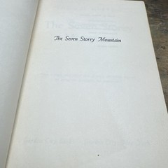 The Seven Storey Mountain by Thomas Merton, ©1948 Hard Cover Book 1st Edition