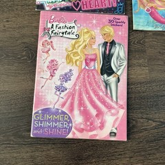 Barbie Book Lot of 9 Fairy Princess Mermaid + Sticker Activity Books