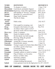 KING JAMES BIBLE COMPANION | DAVID W DANIELS | 24 PAGES | 600 WORDS | 100 PACK