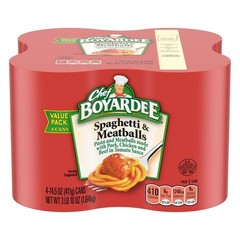 Delicious 14.5 Oz Spaghetti and Meatballs – 4 Pack for Busy Families on the Go