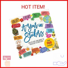 A Year in Stickers: Fun Pictures and Words to Highlight Celebrations (Sticker Bo