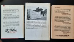 LOT of 3 Vintage Equestrian Hardcover Books Art Dressage Horse Rider Equitation