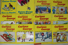 Lot of 10 Curious George Books Children Kids PB/HC – H.A. Rey- Random/Unsorted