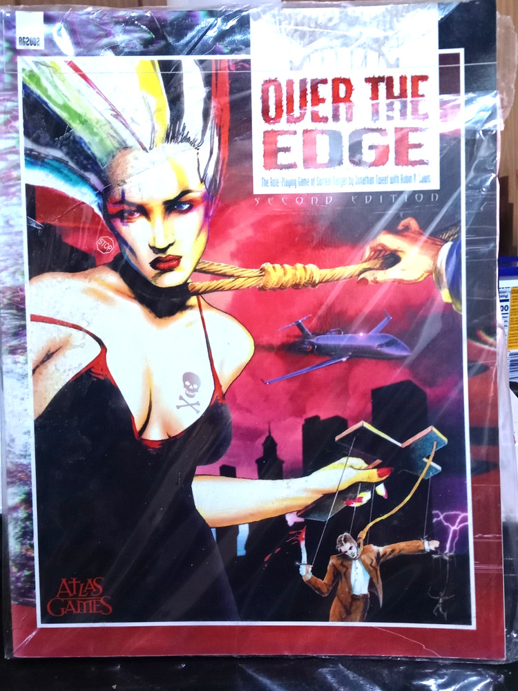 ⁠Over the Edge RPG 2nd Edition Core Rulebook Atlas Games 1996, NM 9.4 SHIPS FREE