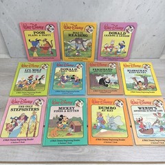 Walt Disney, Fun-To-Read Vol 1-19 Vintage HC, Kids Books.