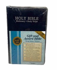 Gift and Award Bible by Thomas Nelson (Navy Blue Imitation Leather) New / Sealed