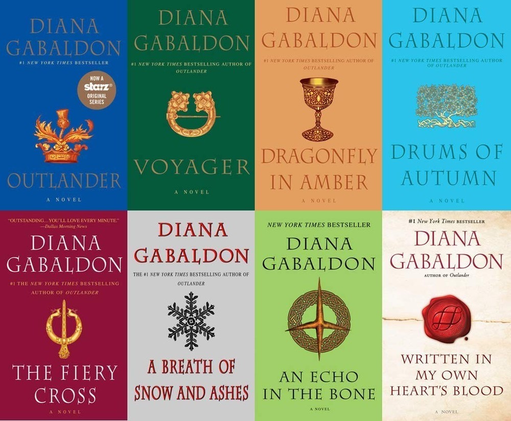 Outlander Series 8 Book Set (1- 8) Diana Gabaldon Mass Market Paperback