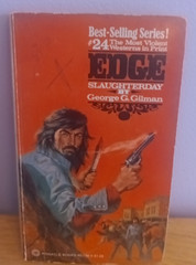 Vintage Western Paperback Edge #24 Slaughterday George G. Gilman 1st Print 1977