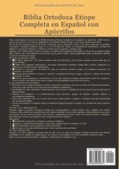 Biblia Completa Ortodoxa Etíope en Español con Apócrifos 8.27 x 1.42 x 11.69