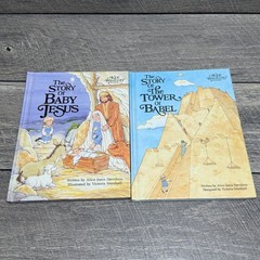 Lot of 6 An Alice in Bibleland Storybook HC Books Davidson Marshall 1980’s