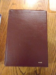 NKJV Scofield Study Bible LARGE PRINT Burgundy Bonded Leather thumb indexed