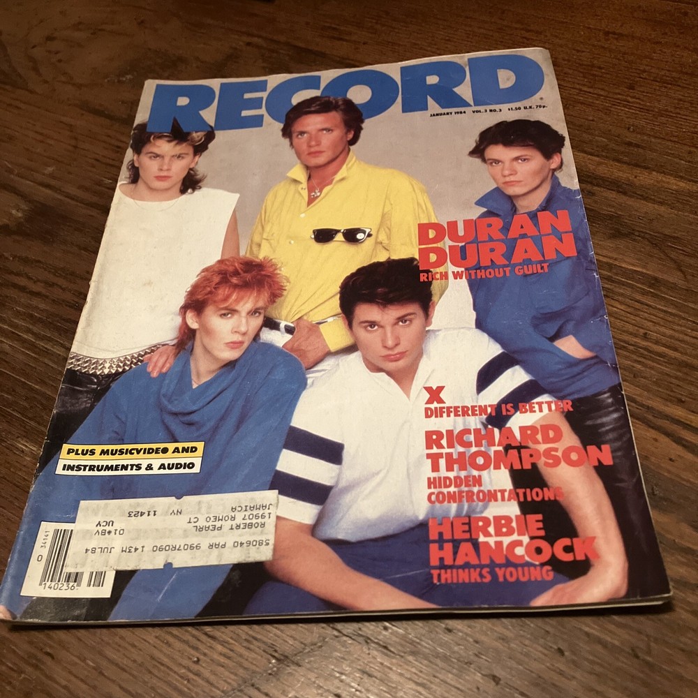 Record Music Magazine January 1984 Duran Duran Herbie Hancock Richard Thompson