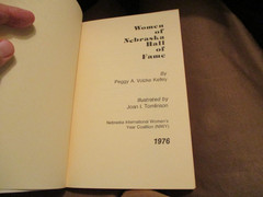 book Women of Nebraska Hall of Fame by Peggy Kelley 1976 Nebr History 112 pages