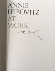 ANNIE LEIBOVITZ At Work SIGNED Hardcover Revised & Updated Edition Autographed.
