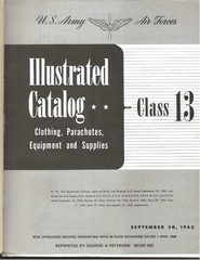 WWII Aircraft Crew Illustrated Clothing Catalog – Class 13 (1943) – Reprint