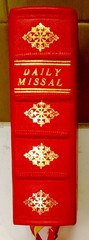 ANTIQUE CATHOLIC LATIN ENGLISH MISSAL; FINE BINDING; TLM BRIGHT GILT; CA.. 1960