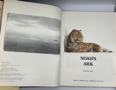Vintage Noah’s Ark Rien Poortvliet HC Beige Illustrated 1986 Abrams Netherlands