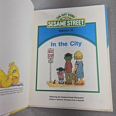 On My Way With Sesame Street Vol 13 In The City 1989 Hardcover Book