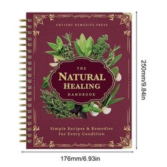 The Natural Healing Handbook Spiral-Bound Guide for Herbal Remedies & Natural