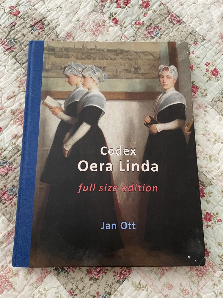 RARE Codex Oera Linda Full Size Edition Jan Ott Hardcover Book 11.5 x 9
