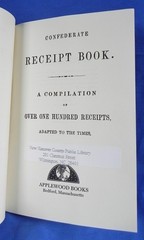 „Confederate Receipt Book” Softcover Booklet, Reprint of 1863 Original, 36 Pages