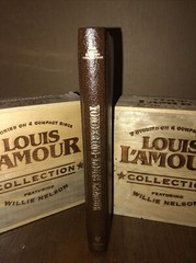 YONDERING Louis L’Amour Collection GENUINE LEATHER Gold Gilt Page Edges Military