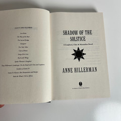 Shadow of the Solstice Anne Hillerman Stated 1st Ed. 1st Hardcover HarperCollins