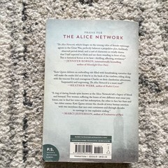 Kate Quinn Alice Network Trade Paperback HarperCollins 2017 War Historical