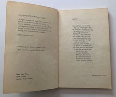 William E. Bright Avocations 1984 Book Archive Letters & Ephemera Poetry Lot