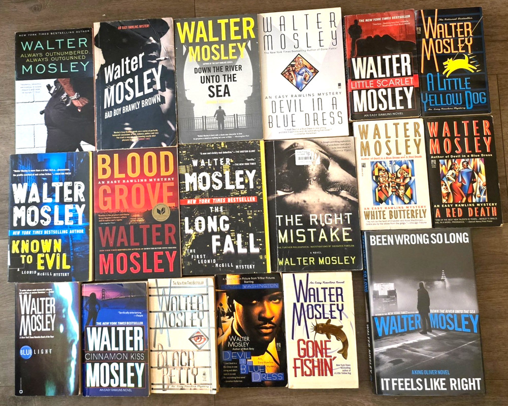 Big Lot 18 Walter Mosley PB Book Devil In A Blue Dress, Little Yellow Dog…