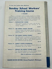 Sunday School Workers Training Course The Teacher 1959 Hardcover 101 Pages No 2