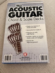 The Acoustic Chord & Scale Decks Open Box .Comes with 2 Decks Cards Fan Out