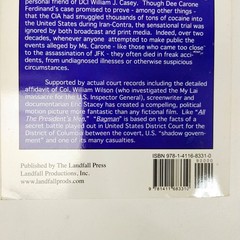BAGMAN: THE SECRET LIFE OF COL. ALBERT V. CARONE By Eric Stacey Signed by Author