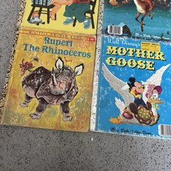 Lot 5 Vintage 1940s 1950s Little Golden Books Mid Century Children’s Stories