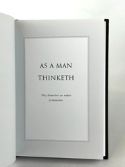 AS A MAN THINKETH Deluxe Keepsake Edition by James Allen Hardcover Brand NEW