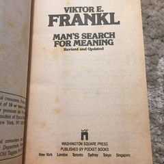 Man’s Search For Meaning Viktor E. Frankl 1985 Washington Square Press Jewish