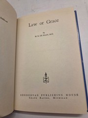 Law or Grace by Martin R. De Haan 1965 Hardcover Dust Jacket Christian Spiritual