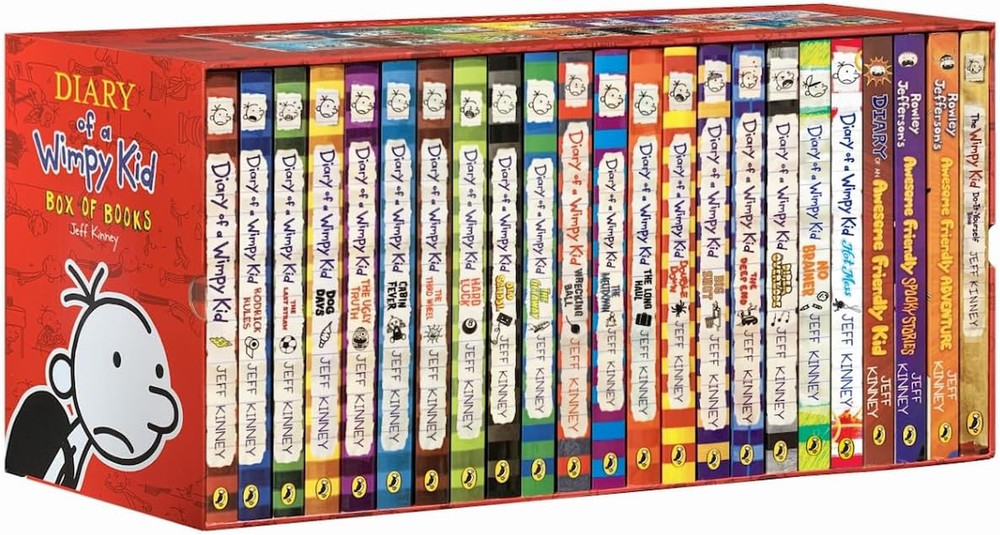 A Library of a Wimpy Kid 1-23 Paperback Edition for Children, the Ultimate Colle