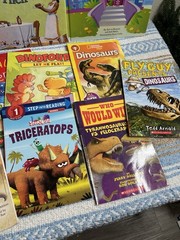 Bundle lot of 11 Dinosaurs Dino Hardcover Paperback Childrens Books Summer Reads